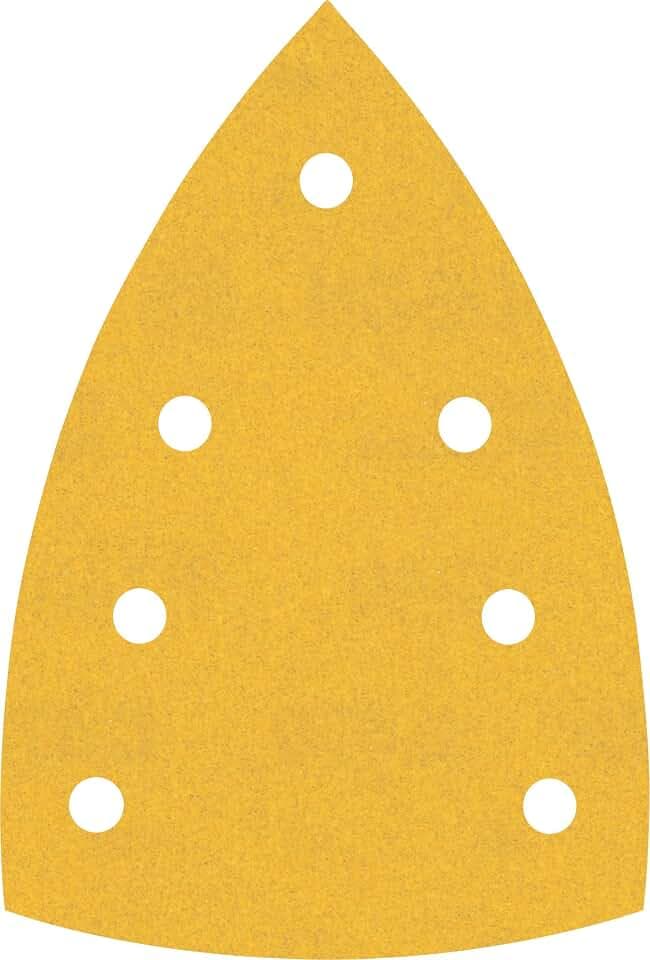 Bosch EXPERT C470 Schleifblatt, 100x150mm, K240, 7 Löcher, 50-tlg. | für Farbe auf Holz, Hartholz, Ø 100x150 mm, Körnung 240, Professional Zubehör Multischleifer