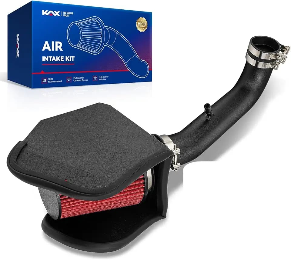 KAX 2.75“Cold Air Intake Kit System + Heat Shield Compatible with 2018-2026 Jeep Wrangler 3.6L, 2020-2026 Jeep Gladiator 3.6L, High Performance, Red