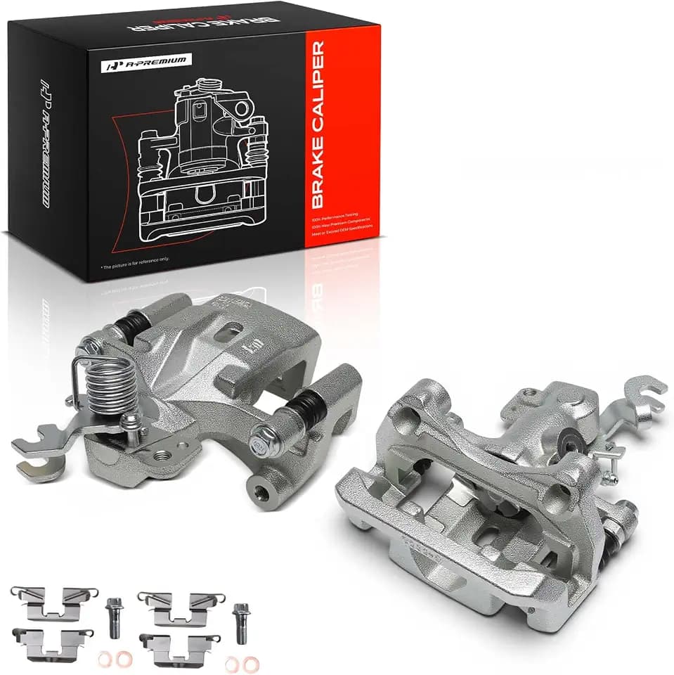A-Premium Rear Left and Right Side Disc Brake Caliper with Bracket
