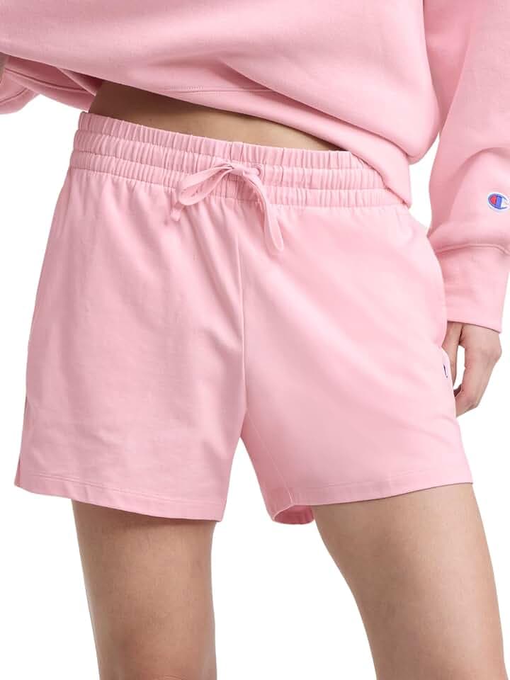 Champion Women's 4" Lounge Shorts, Standard Fit, Lightweight, Available in Regular and Plus