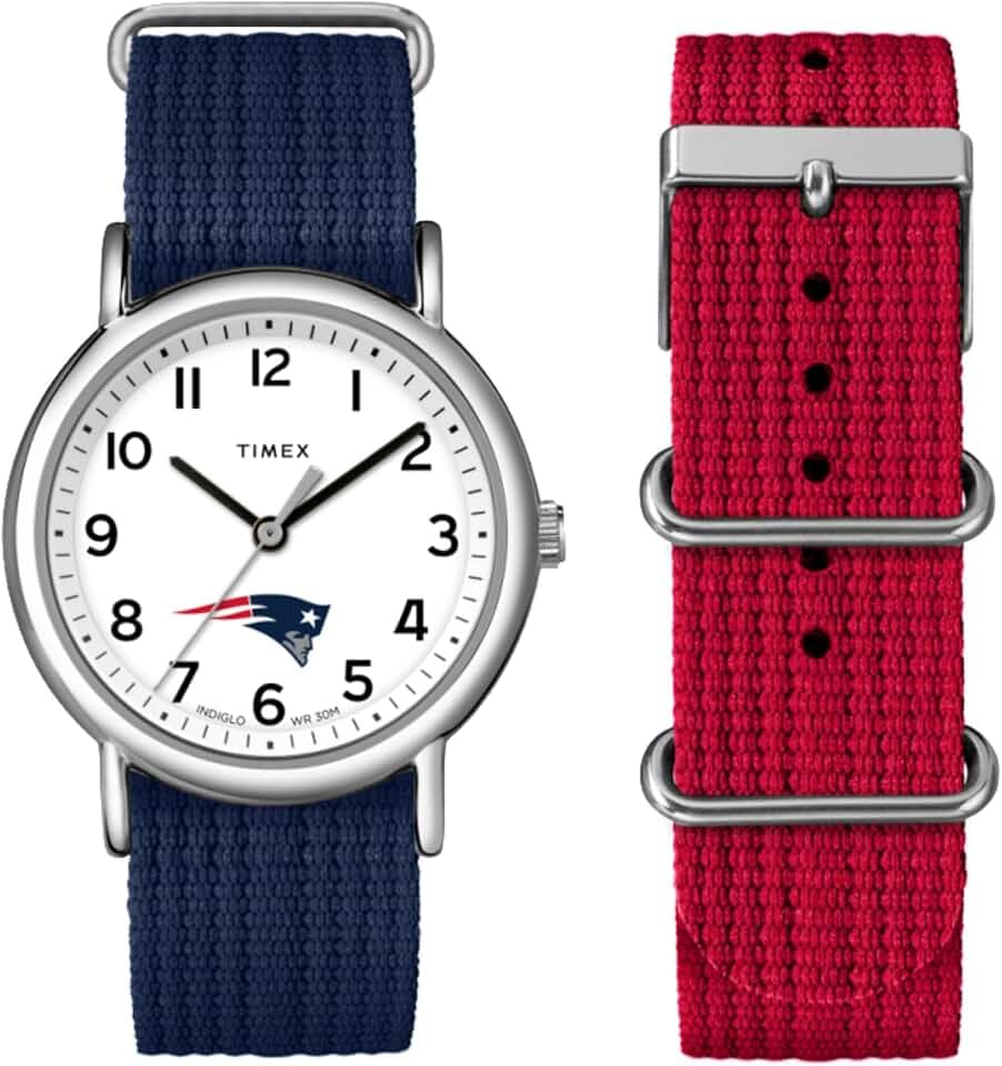 Timex Unisex Weekender Box Set 38mm Watch - New England Patriots