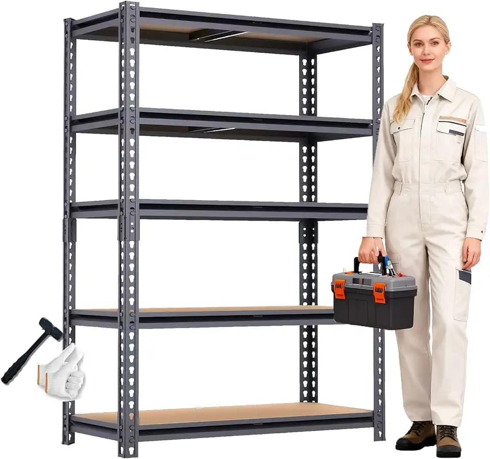 Garage Shelving Units, Storage Shelves Heavy Duty, 60", 2400LBS