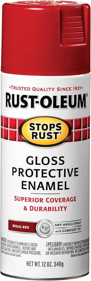 Rust-Oleum Stops Rust Spray Paint, Gloss Regal Red