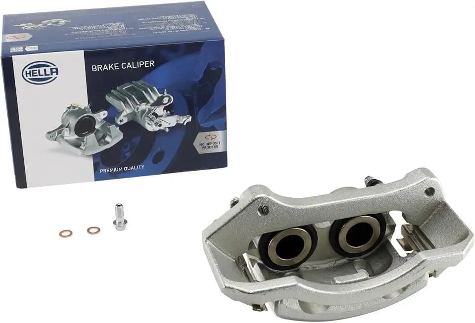 HELLA Brake Caliper With Bracket Included Compatible with Select 2003-2008 Dodge, Front Right