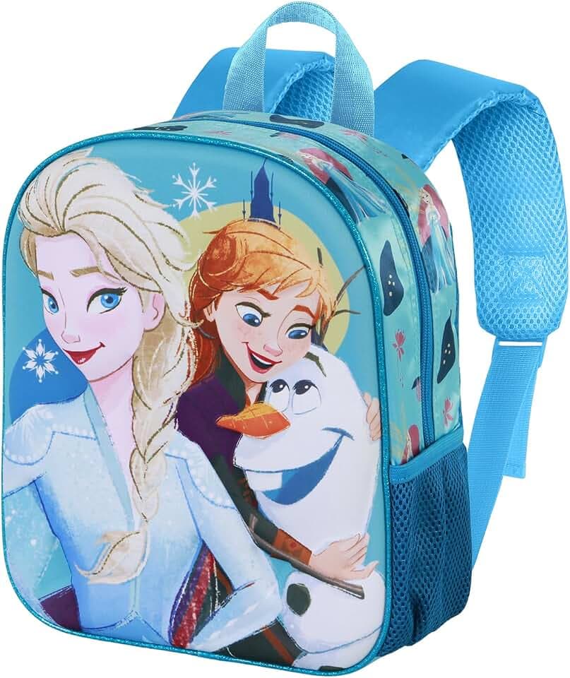 Disney Die Eiskönigin 2 (Frozen 2) Lovely-Elite 3D Rucksack, Türkis, 26 x 31 cm, Kapazität 8 L
