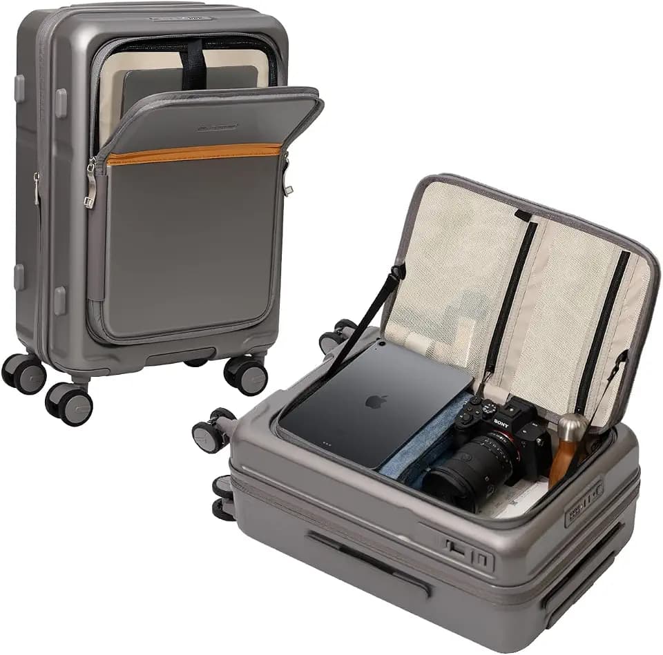ROAMING 20 Inch Carry On Luggage Expandable Hard Shell Top Opening Luggage