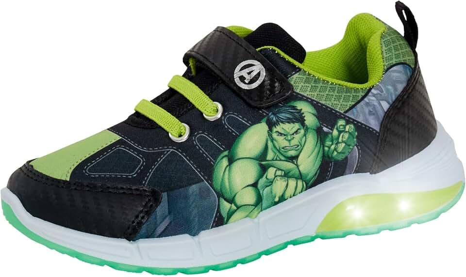 Marvel Incredible Hulk leuchtende Turnschuhe für Jungen, Avengers, Skateschuhe