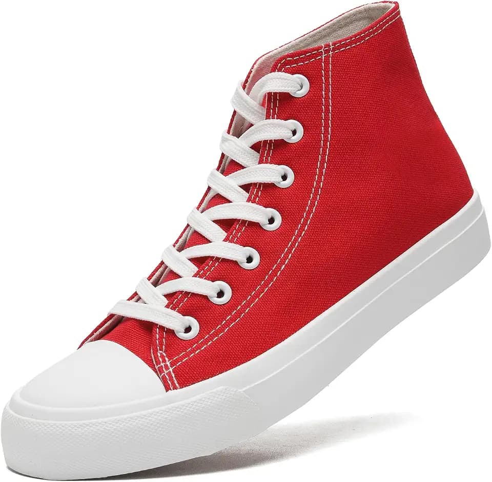 sharllen Sneaker Stoffschuhe Damen Herren Canvas Schuhe HighTop Turnschuhe