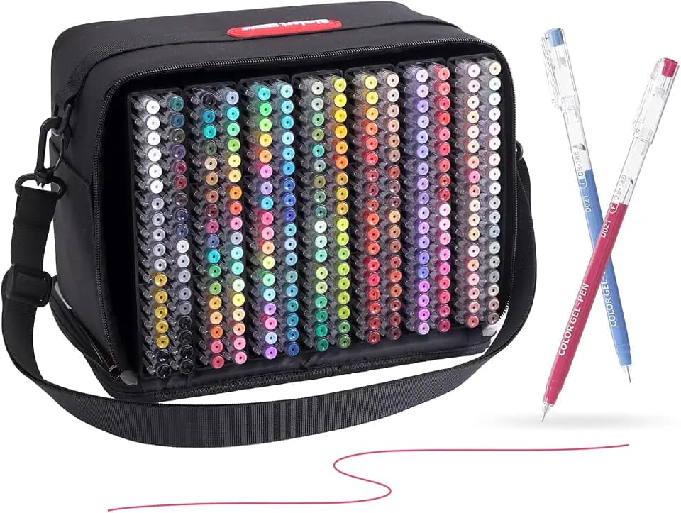 252 Pcs/234 Colors Set Gel Pens for Coloring Books, Gel Colored Pens Set with Travel Case, Perfect Gel Pens for Drawing Doodling Journaling, Art Supplies and DIY Crafts
