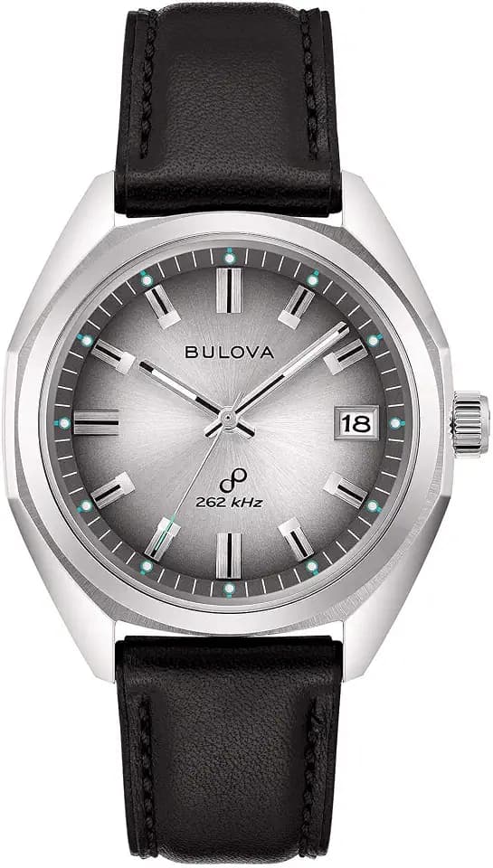 Bulova Sutton Jet Star 96B414 Men's only time Watch with Leather Strap