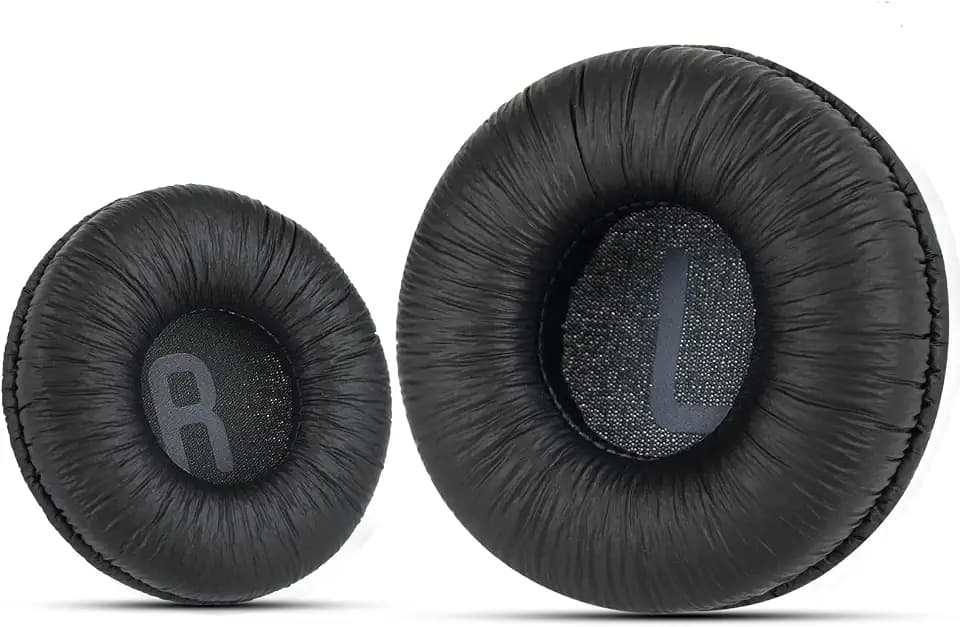 Krone Kalpasmos Earpad Cushions Compatible with JBL T500BT, T450BT, and Tune 600BT – Soft Replacement Pads for On-Ear Headphones, Black