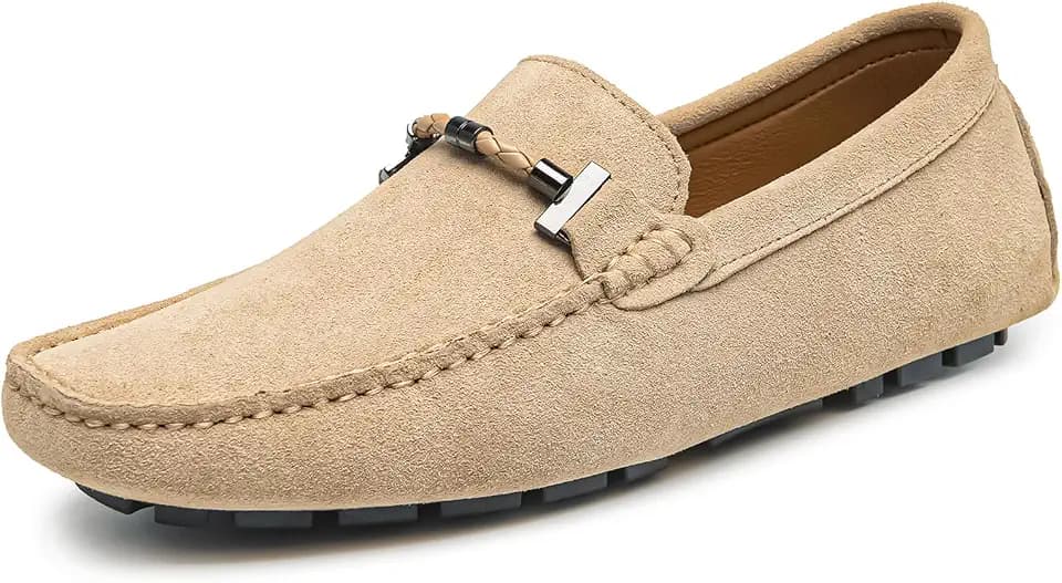 Go Tour Men's Penny Loafers Moccasin Driving Shoes Slip On Flats Boat Shoes