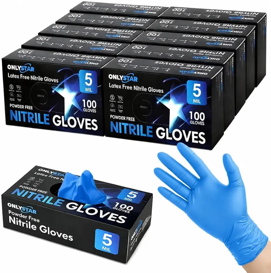 Food Grade Nitrile Gloves Large, 1000Pcs, 5 Mil