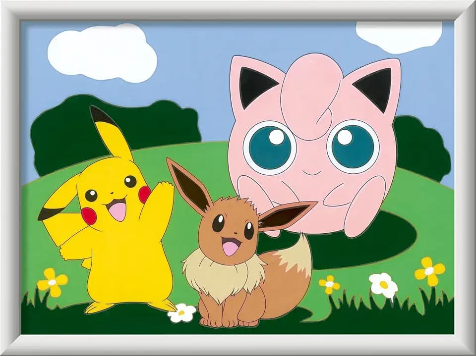 Ravensburger CreArt Pokémon Abenteuer - Malen nach Zahlen ab 7 Jahre