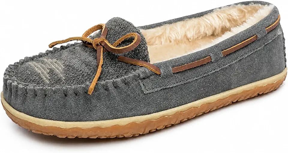 Minnetonka Women's Tilia Suede Moccasin Slippers
