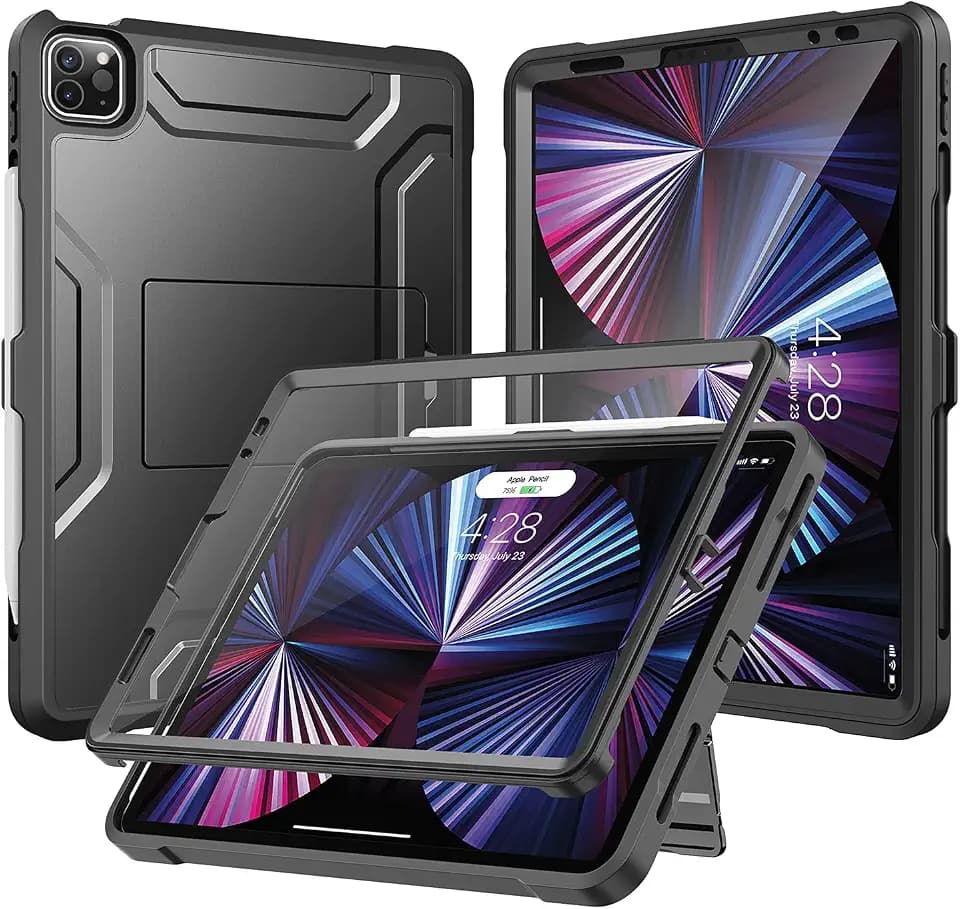 Soke Case for iPad Pro 11 Inch 2022/2021/2020/2018, Black