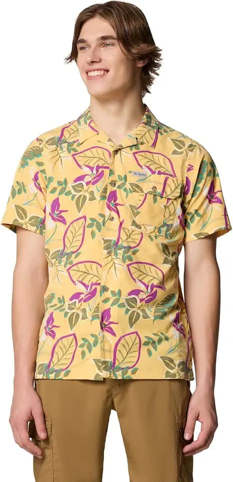 Columbia Tech Trail Utility Printed Woven Short Sleeve