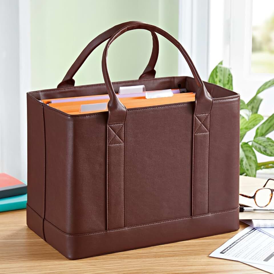 3 PAGEN® Akten-Organizer Tasche faltbar – Dokumenttasche mit 2 Aufhängestangen zur Organisation von Dokumenten – ideal für Verträge, Dokumente & wichtige Papiere – leicht zu transportieren & verstauen