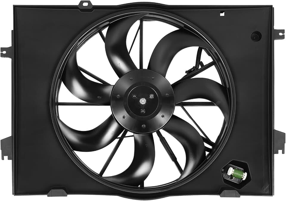 SCITOO Radiator Cooling Fan Assembly Compatible with Hyundai for Kia