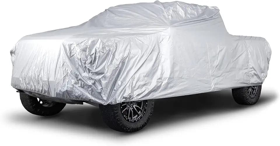 Platinum Shield Outdoor Truck Cover Waterproof All Weather, Size FZ01 Heavy Duty Cover for Midsize Pickup Trucks Scratch Resistant Outdoor Protection, Full Exterior Covers for All Seasons