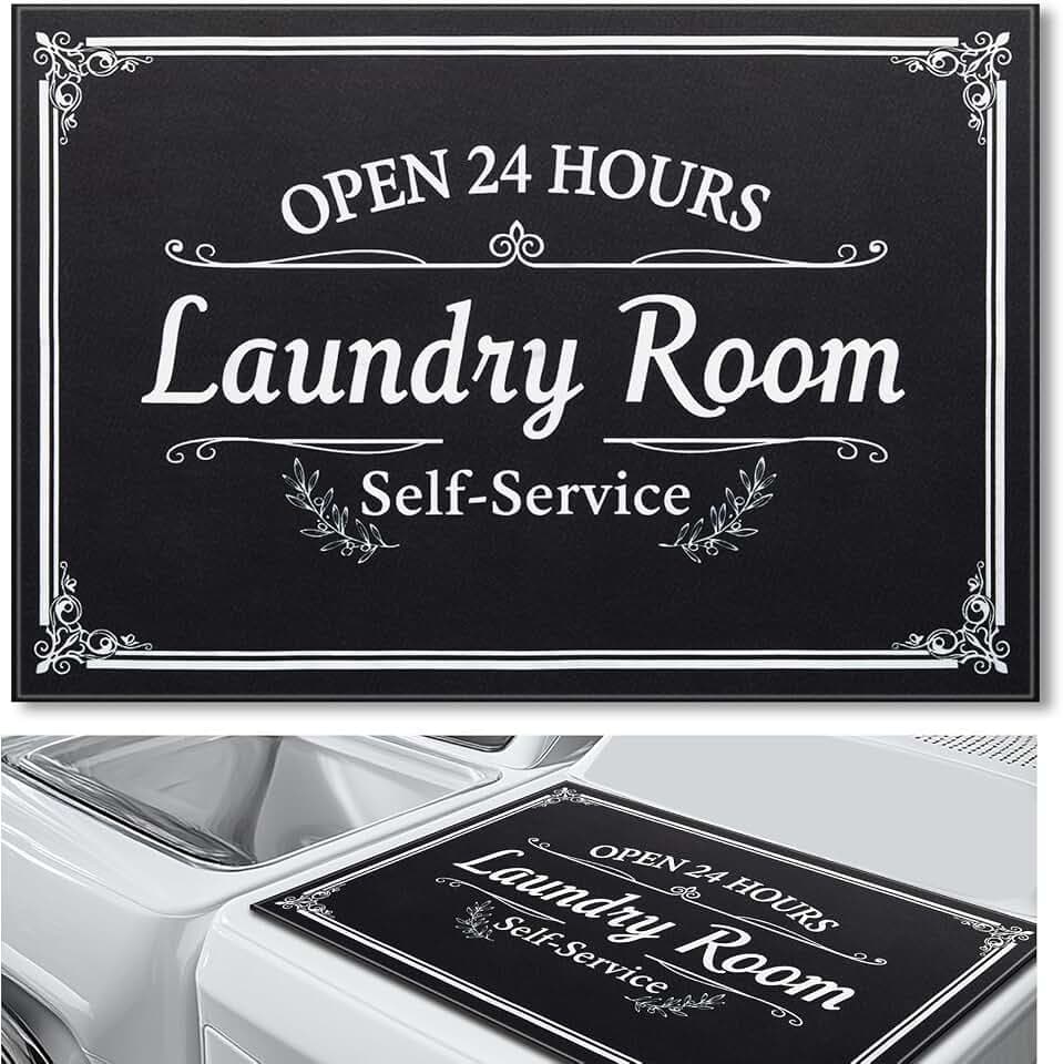 Teenyyou 1 Pcs 26" x 18" Dryer and Washer Top Protector Mat, Laundry Room
