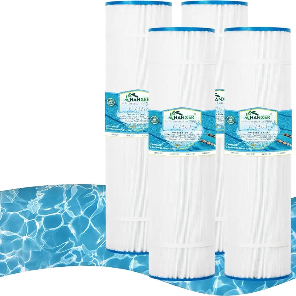 C-7488 Filtration Products- 4 Pack Pool and Spa Filter Cartridge Replacement for Filbur FC-1226, PA106, C-4025, 725-175-04, CX880XRE, 71061, 106 Sq.Ft. Spa Hot Tub Filter Cartridge