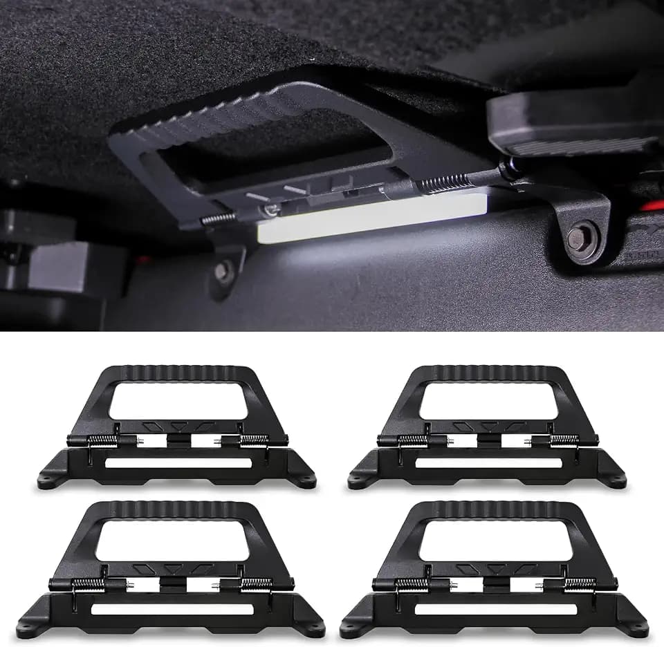 Front Rear Grab Handles with LED Lights for Ford Bronco 2021-2026,4 PCS