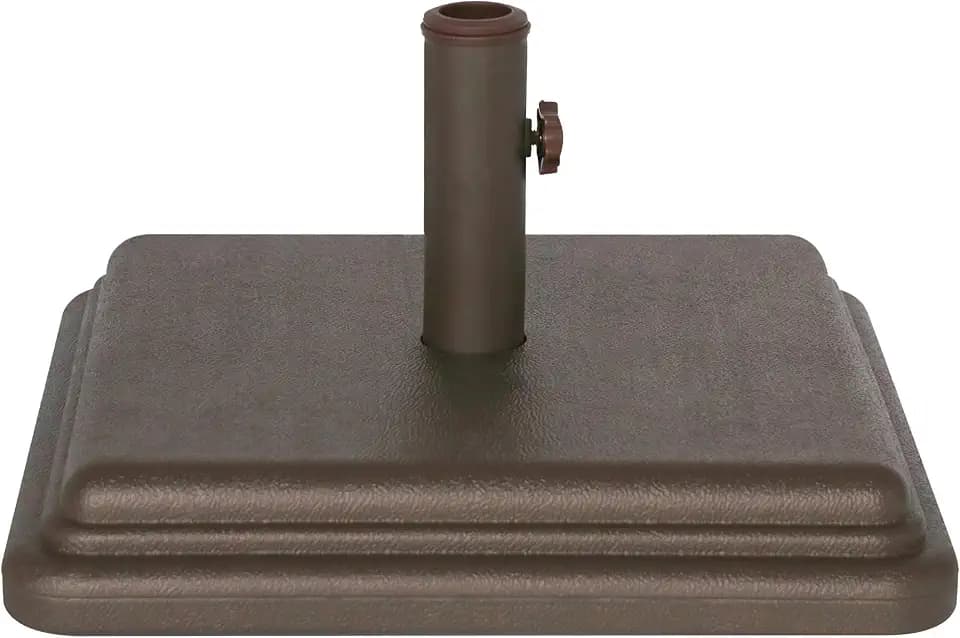 US Weight 40lb Umbrella Base – For Use with Patio Table – Bronze