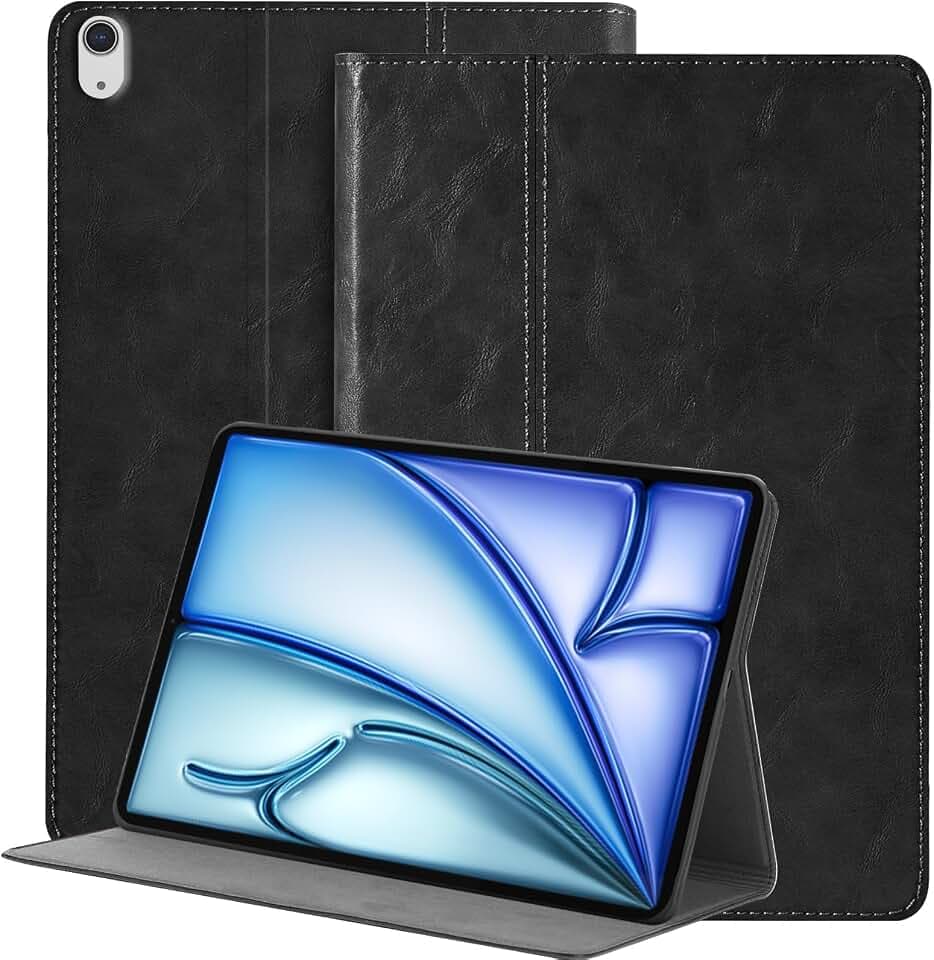 Leder Hülle für iPad Air 13 Zoll M4 2026/M3 2025/M2 2024