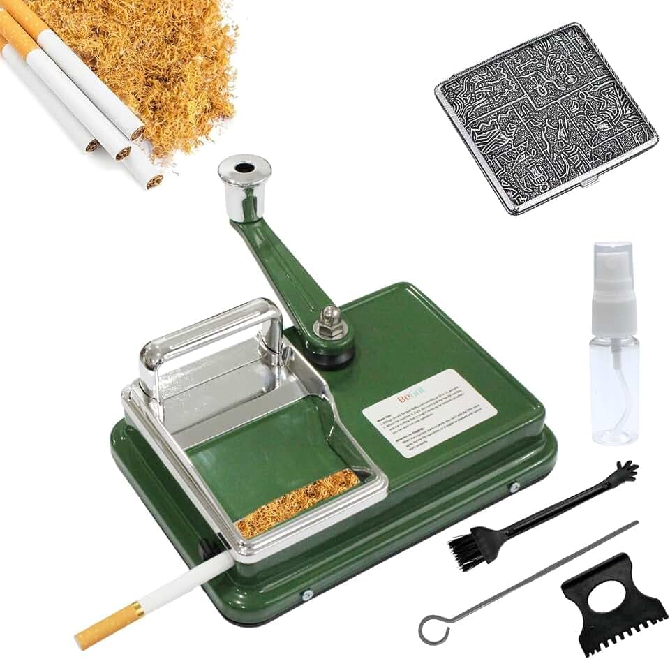BeGrit Zigarettenstopfmaschine Stopfmaschine Grün für 8mm Zigaretten