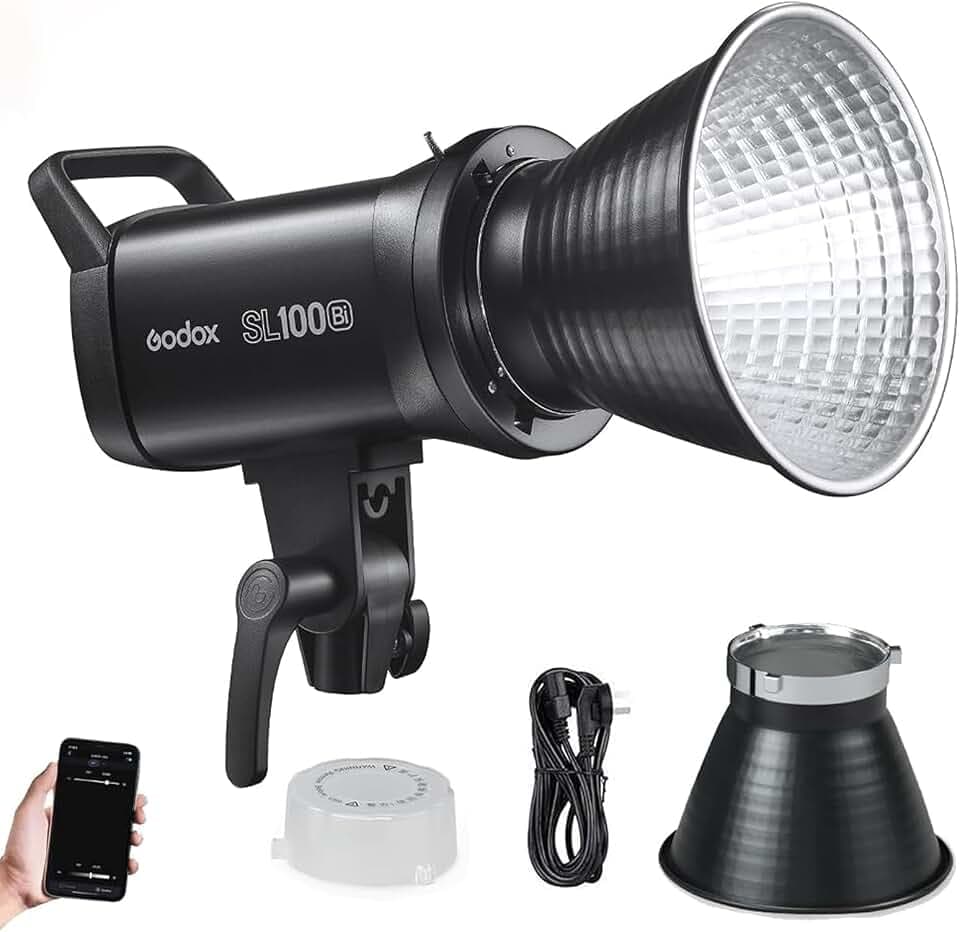 Godox SL100Bi 100W 2800-6500K 100W Weiß/Gelb Zweifarbige Temperatur Version LCD-Panel LED-Videolicht Dauerausgang Bowens Mount Studio Light (Godox SL100Bi)