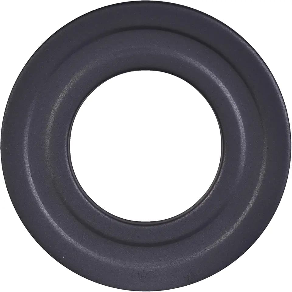FIREFIX R100/R Rosette für Pelletofenrohr aus 1,2 mm starken Stahl, passend für 100 mm Durchmesser, Senotherm, schwarz, starr