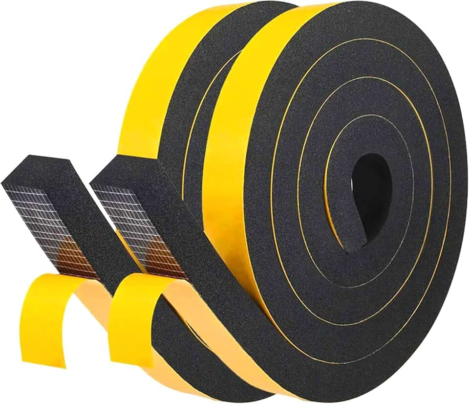 fowong Dichtungsband Selbstklebend,Neu Rückstandsfrei– 25x20mm, 4m