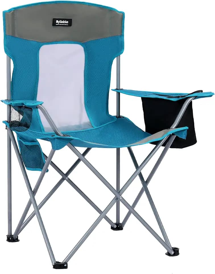 Camping Chairs Portable Folding Lightweight Outdoor Lawn Chair, Blue