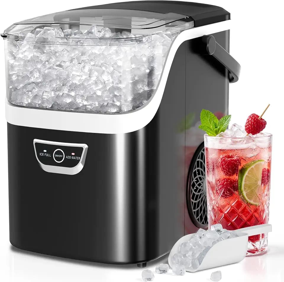 Antarctic Star Nugget Ice Maker Countertop, 35Lbs/24H, 5 Mins Fast Ice