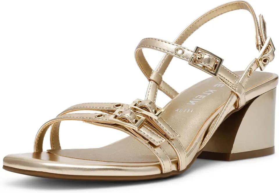 Anne Klein Women's Mackenzie Block Heel Sandals