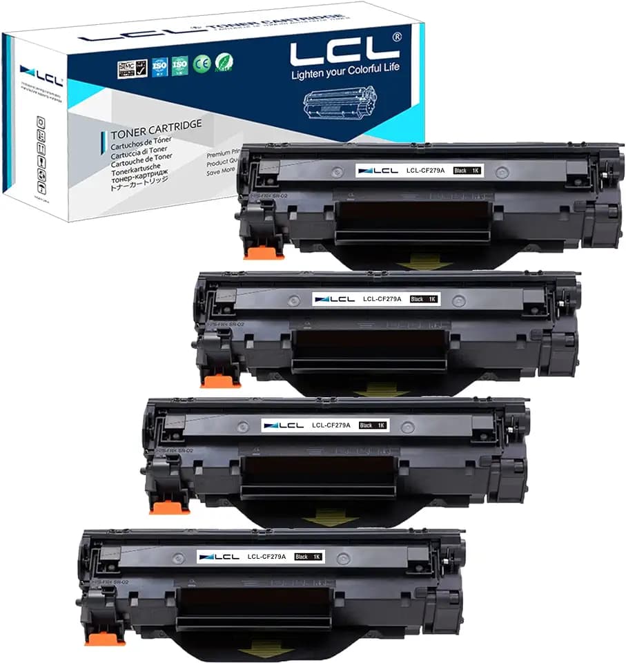 LCL Compatible Toner Cartridge Replacement for HP 79A 279A CF279A HP LaserJet Pro M12w M12 M12a MFP M26nw MFP M26 MFP M26a(4-Pack Black)