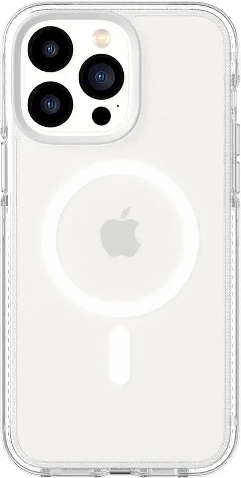 tech21 iPhone 14 Pro Max Evo Crystal Compatible with MagSafe® – Shock-Absorbing & Scratch-Resistant Clear Phone Case with 16ft FlexShock Multi-Drop Protection