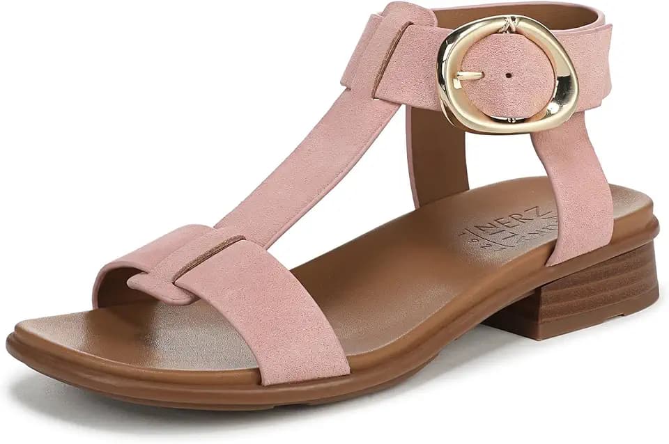 Naturalizer Women's Brandy T-Strap Buckled Sandal