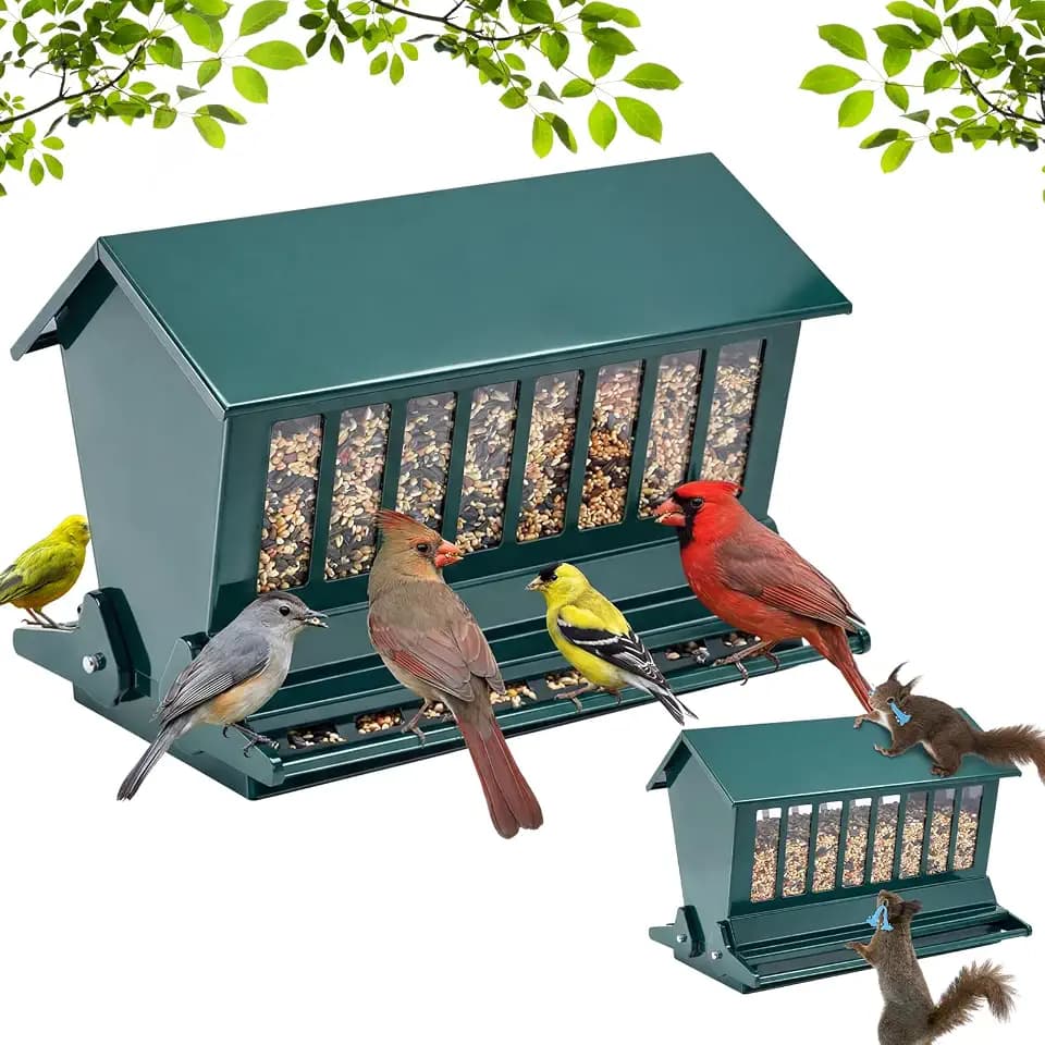 Zonon 12lbs Squirrel Resistant Bird Feeder on Pole