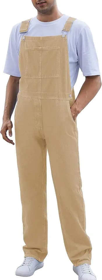 Yuanbang Overalls for Men Fashion Jumpsuits Work Bib Coveralls