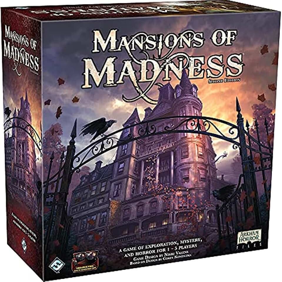 Fantasy Flight Games, Mansions of Madness Second Edition , Board Game , Ages 14+ , 1-5 Players , 120-180 Minute Playing Time