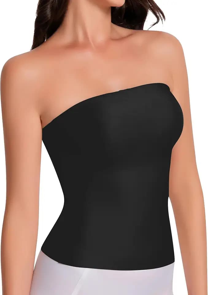Artdear Tube Tops for Women, Sexy Y2K Crop Top Double Lined Strapless Tank Summer Going Out Tops Air Touch Fabric