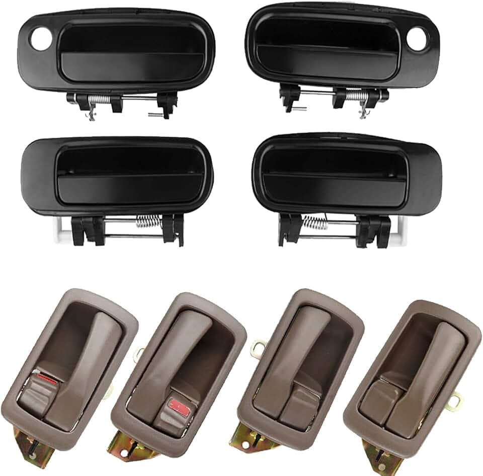 8 PCS Interior Exterior Front Rear Door Handles Set Toyota Camry 1992-1996