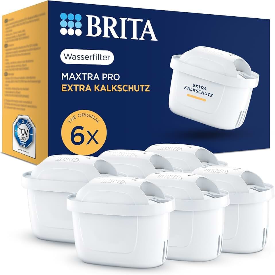 BRITA Wasserfilter-Kartuschen MAXTRA PRO Extra Kalkschutz - 6er-Pack