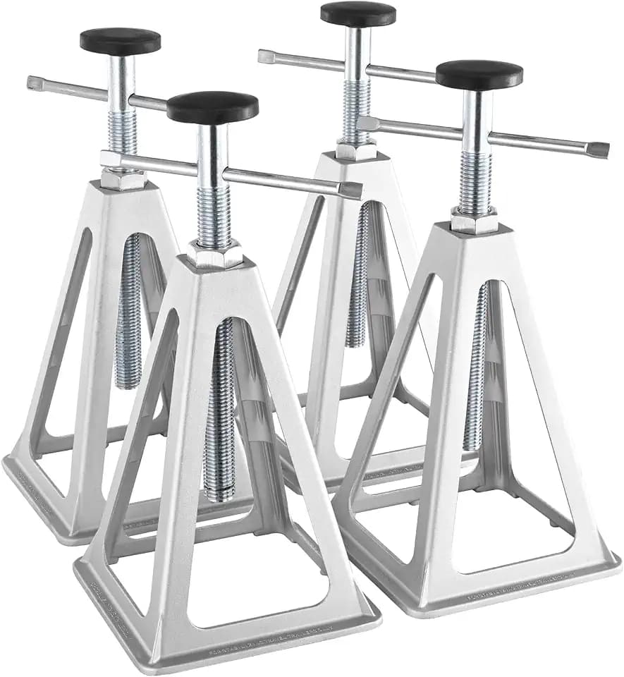 VEVOR RV Stabilizer Jacks, 4 Pack Aluminum RV Leveling Jacks, RV Stack Jacks for RV Travel Trailer Camper, Single Screw Jack Support up to 6000 Lbs, Adjustable from 11 inch to 17 inch