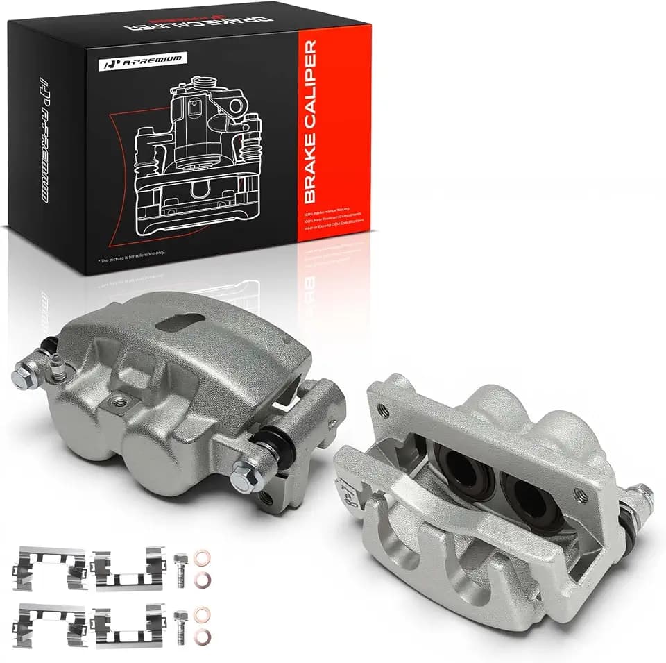 A-Premium Front Left and Right Side Disc Brake Caliper with Bracket