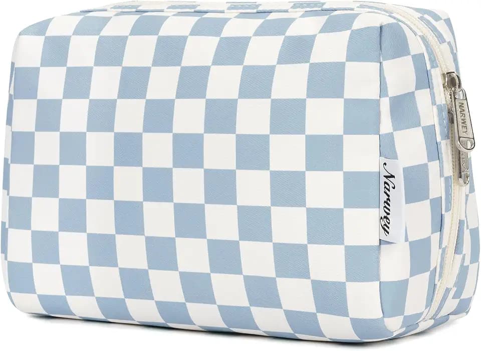 Narwey Makeup Bag Travel Toiletry Bag, Cosmetic Bag for Women Girls