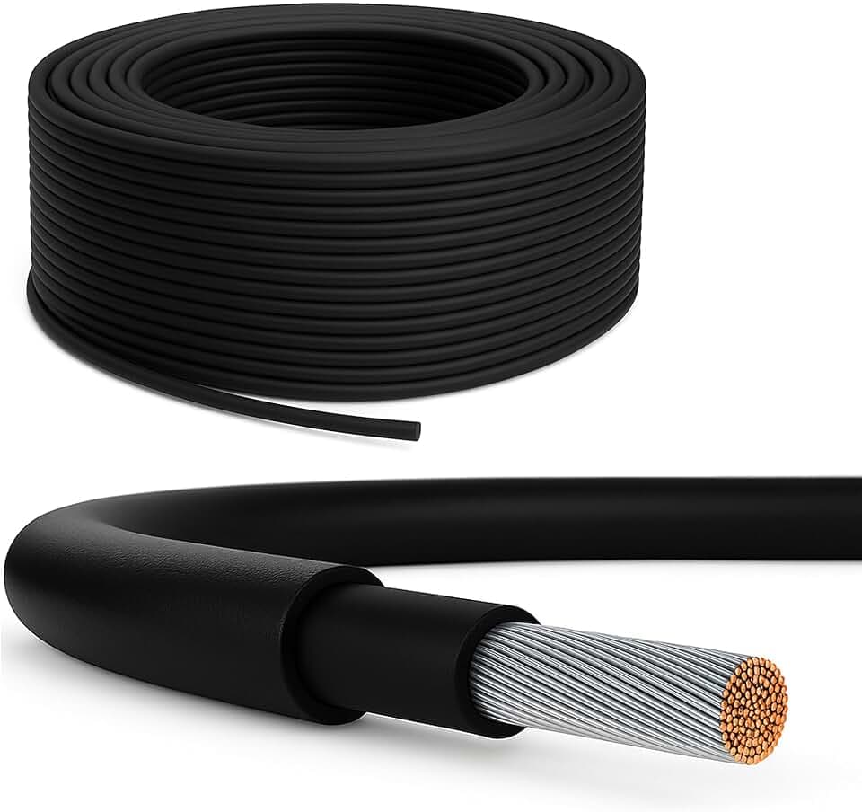 PremiumX Solarkabel 50m 6mm² H1Z2Z2-K 1500V DC Solar Kabel