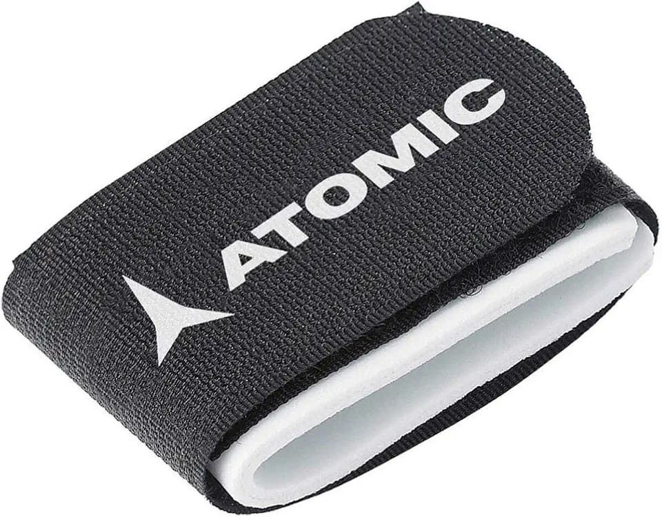 ATOMIC Nordic ECO SKI FIX in Schwarz I Praktisches 10er Set I Befestigungsriemen mit Klettband I Einfacher Ski-Transport I Zubehör zum Schutz von Kanten & Belag